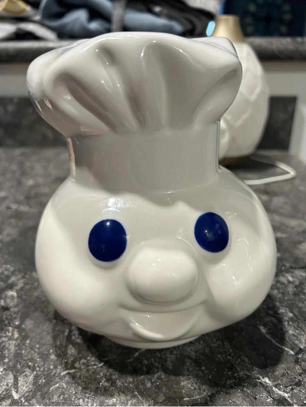 Vintage 1999 Pillsbury Doughboy Giggling Cookie Jar